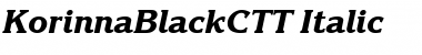 KorinnaBlackCTT Font
