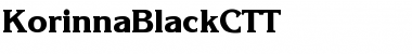 KorinnaBlackCTT Font
