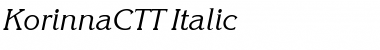 KorinnaCTT Italic Font