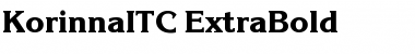 KorinnaITC ExtraBold Font