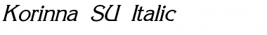 Korinna_SU Italic Font