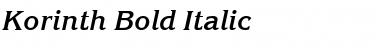 Korinth Bold Italic Font