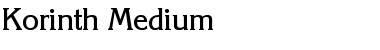 Korinth-Medium Regular Font