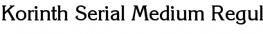 Korinth-Serial-Medium Regular Font