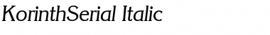 KorinthSerial Italic