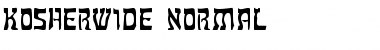 KosherWide Normal Font