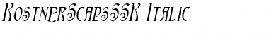 KostnerScapsSSK Italic Font