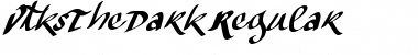 Vtks The Dark Regular Font