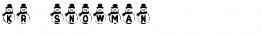 KR Snowman Font