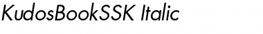 KudosBookSSK Italic Font