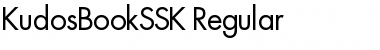 KudosBookSSK Regular Font