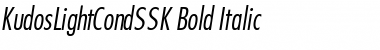 KudosLightCondSSK Bold Italic Font