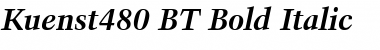 Kuenst480 BT Bold Italic
