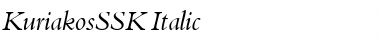 KuriakosSSK Italic