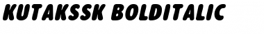 KutakSSK BoldItalic Font