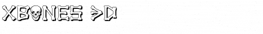 xBONES 3D Regular Font