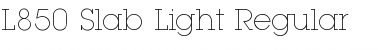 L850-Slab-Light Font