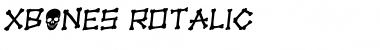 xBONES Rotalic Italic Font