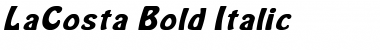 LaCosta Bold Italic Font