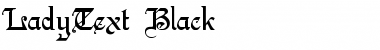 LadyText Black Font
