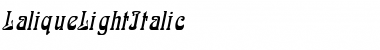 LaliqueLight Italic