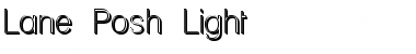 Lane Posh Light Font