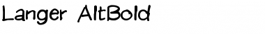 Langer AltBold Font