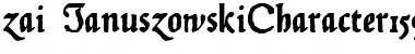 zai Januszowski Character 1594 Font