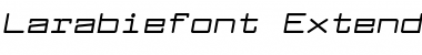 Larabiefont Extended Bold Italic Font