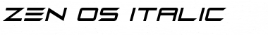 Zen Os Italic Font