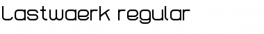 Lastwaerk regular Font