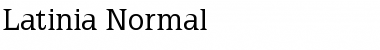 Latinia Regular Font