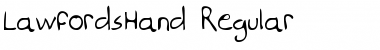 LawfordsHand Regular Font
