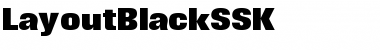 LayoutBlackSSK Regular Font