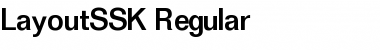 LayoutSSK Regular Font