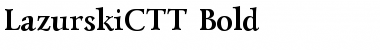LazurskiCTT Bold Font