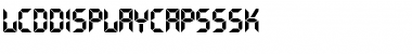 LCDDisplayCapsSSK Font