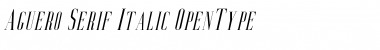 Aguero Serif Free Italic