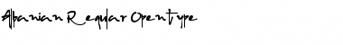 Albanian Regular Font