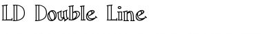 LD Double Line Regular Font