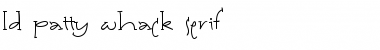LD Patty Whack Serif Font