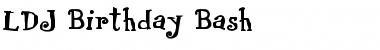LDJ Birthday Bash Regular Font