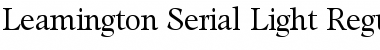 Leamington-Serial-Light Font
