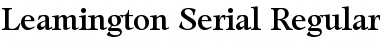 Leamington-Serial Font