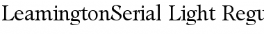 LeamingtonSerial-Light Font