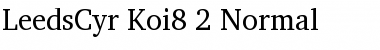 LeedsCyr Koi8_2 Font