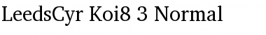 LeedsCyr Koi8_3 Font