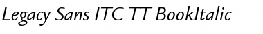 Legacy Sans ITC TT BookItalic Font
