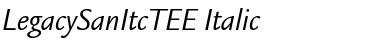 LegacySanItcTEE Italic Font