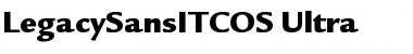 LegacySansITCOS-Ultra Font